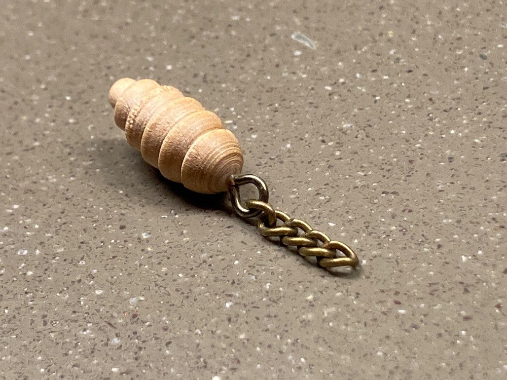 Vintage Cuckoo Clock Adornment - Tiny Wood Pine Cone - Replacement Part