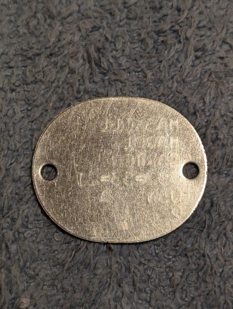 Vintage Original WWII US Navy Dog Tag Estate Find