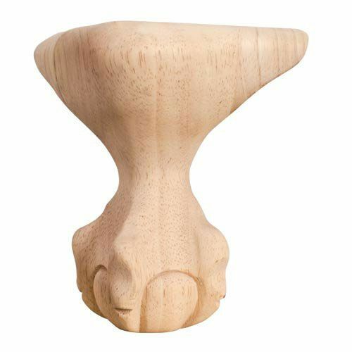 ONE- 4-1/2" x 4-1/2" x 6" Traditional Ball & Claw Leg