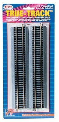 Atlas 450 HO True-Track Code 83 Track & Roadbed System Straight