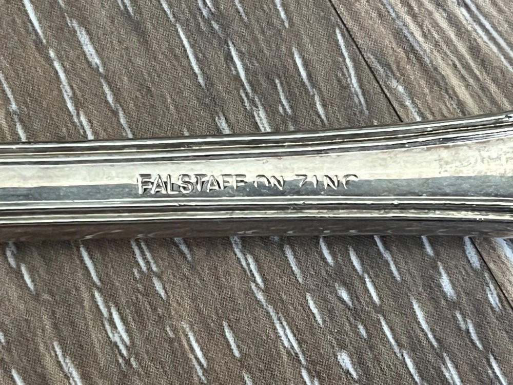 VTG Ornate England Silver Plated Fruit Themed Salad Serving Fork And Spoon Set