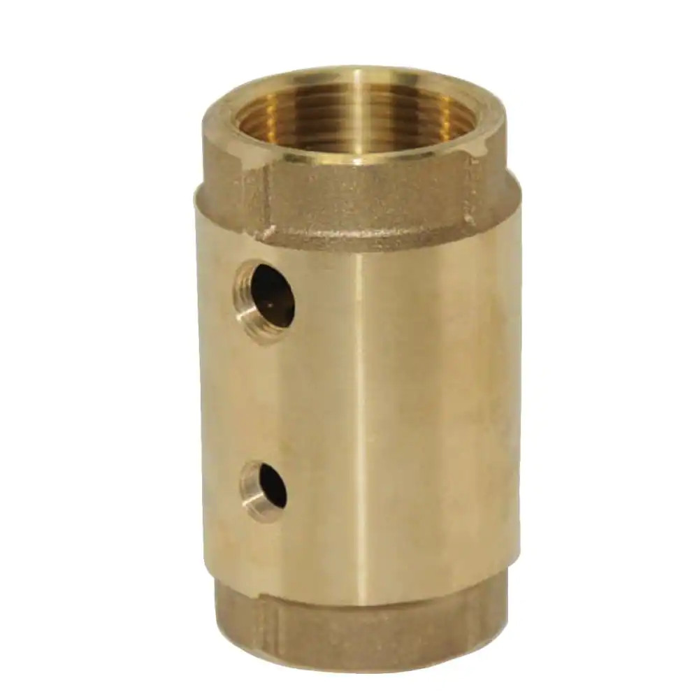 Water Source 1-1/4 in. Solid brass Two-Hole Control Center Check Pump Valve