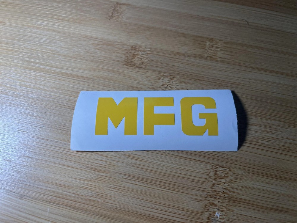 MF Ghost Vinyl Decal. Initial D Sequel. YELLOW MFG