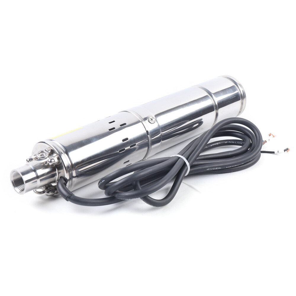 3in 24V DC Deep Well Solar Water Pump Submersible Max Head 100m/ 328ft+MPPT 270W