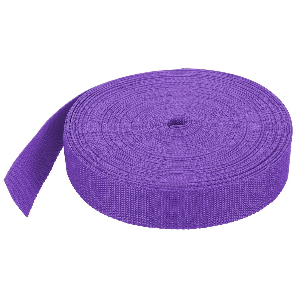 Lightweight Polypropylene Webbing Strap 3.8cm 25 Yard Dark Purple