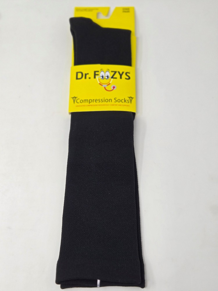 DR FOOZY COMPRESSION SOCKS NEW ONE SIZE ONE PAIR NEW BLACK