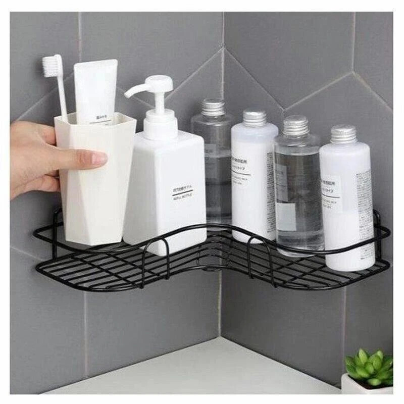 Corner Shower Caddy Shelf-Triangular Bathroom Bath Storage Organizer Rack Holder