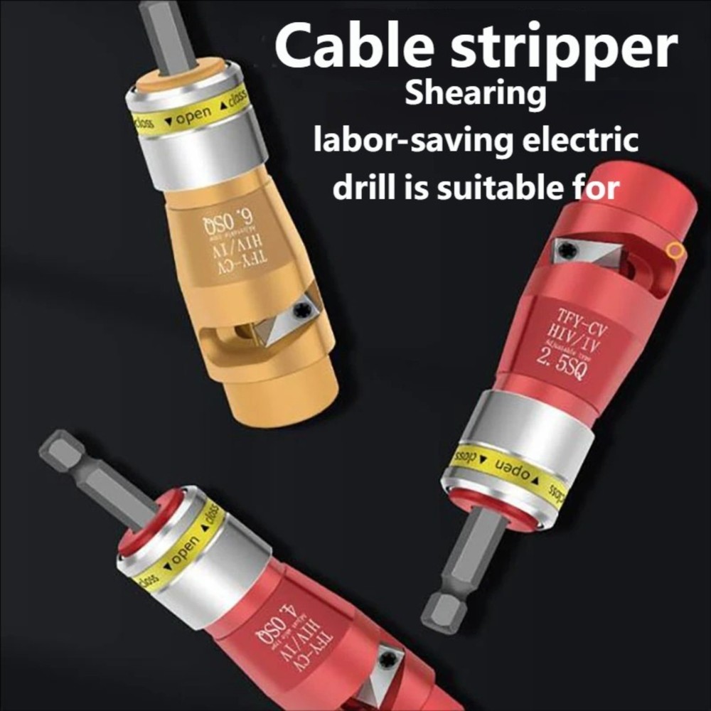 Electric Wire Stripper Fast Stripping Tool 2.5/4/6 Square Cable Peeling CASE