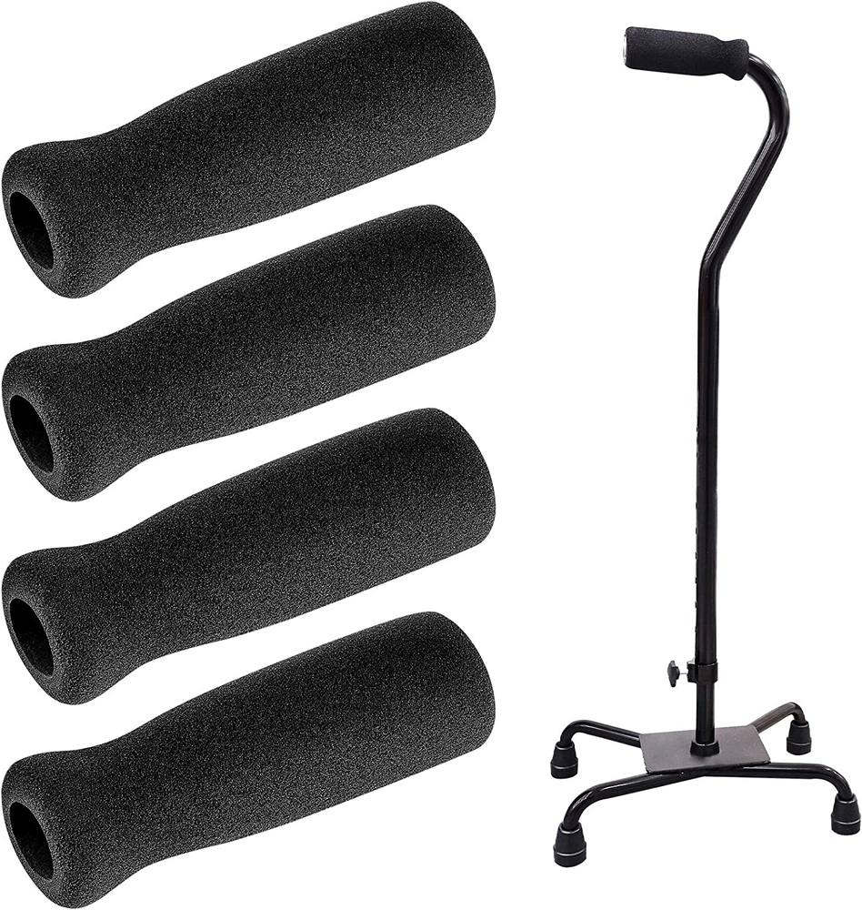 4Pcs Heavy Duty Foam Cane Handle Grip Replacement