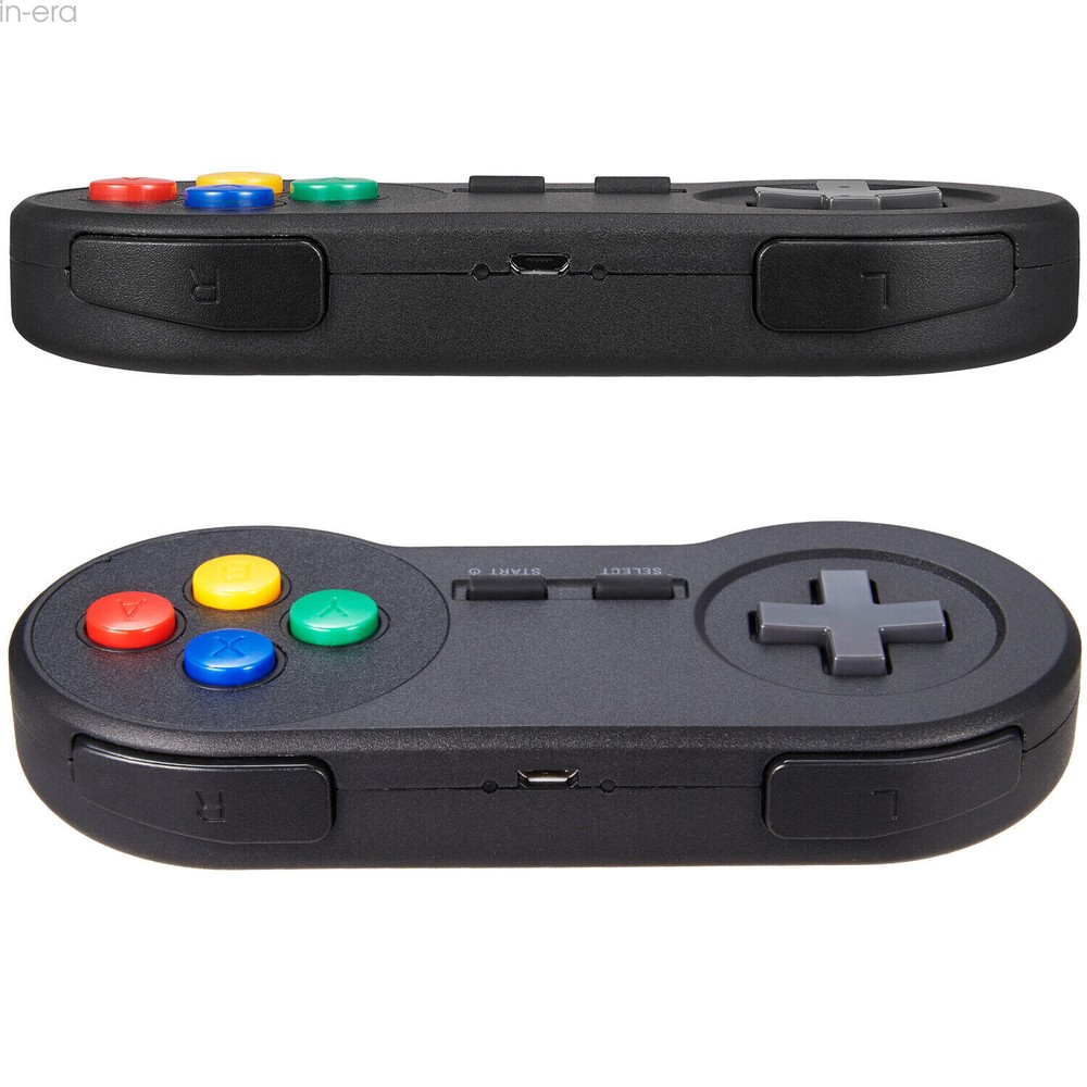 Wireless SNES Controller Gamepad Joystick & USB Receiver for PC Mac Video Games