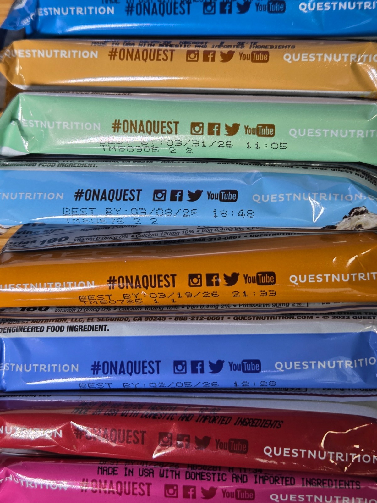Quest Ultimate Protein Bars Variety Pack 24Ct High Protein Lot of 2