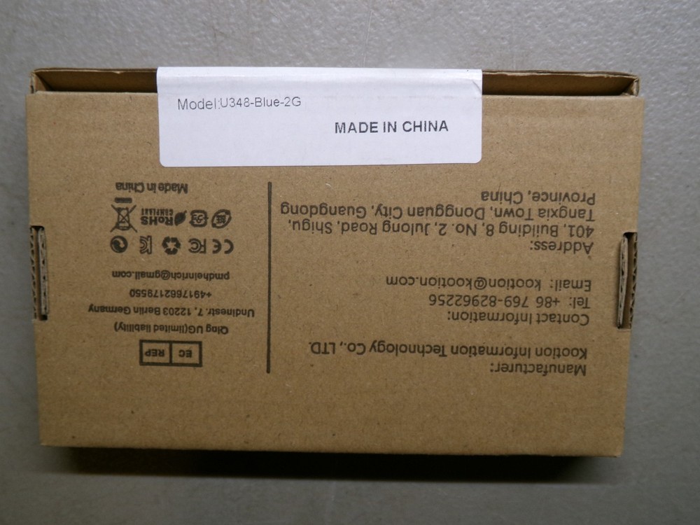 RAOYI FLASH DRIVE U348BLUE-2G*10