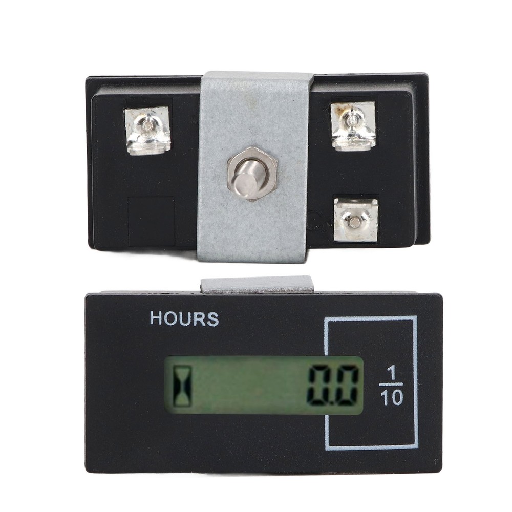 Excavator Hour Meter LCD Built In Chip Electronic Remote Timer DC12-36V Part