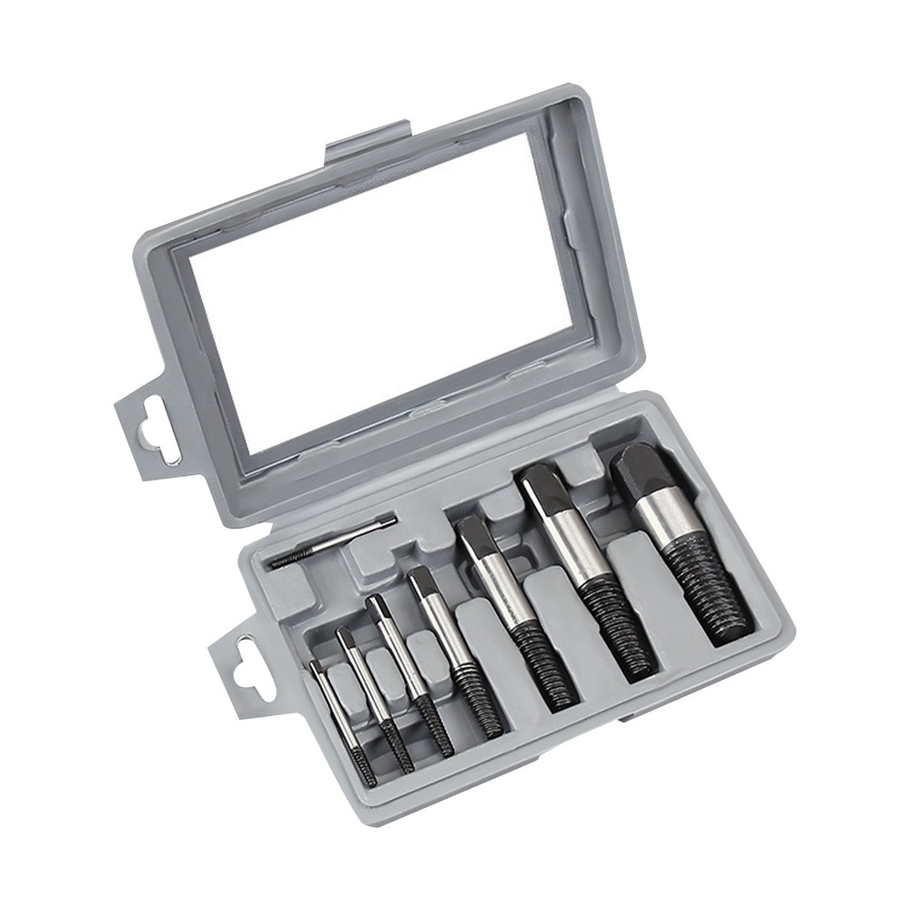 8-piece Damaged Nut Screw Extractor Easy Out Set Bolt Stud Remover Tool