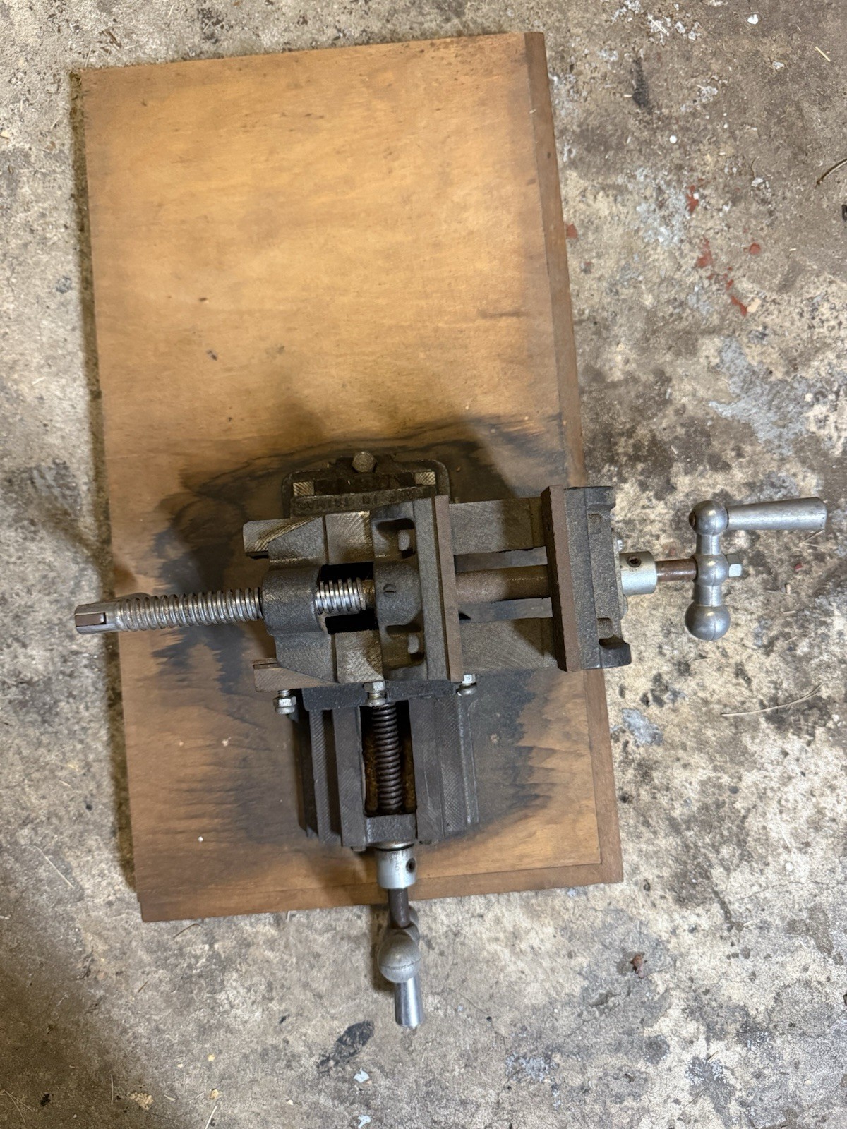 AMT 3 1/4” Jaws No 75  2 axis drill press vise adjustable locking Mounted