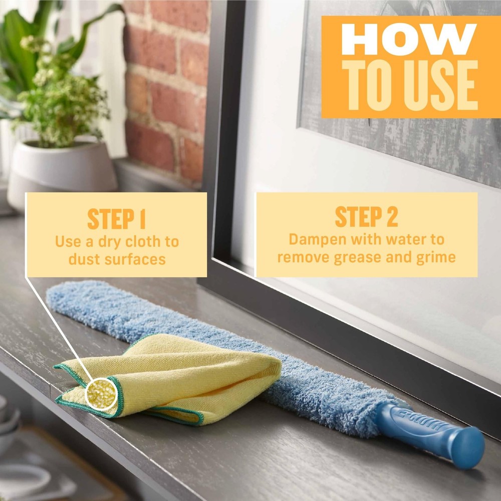 E-Cloth High Performance Dusting Cloth - Microfiber Dusters for Cleaning, Sup...