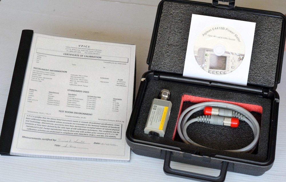 Hewlett Packard/ HP 8481A Power Sensor/ Calibrated with Data/ Cable Not Included