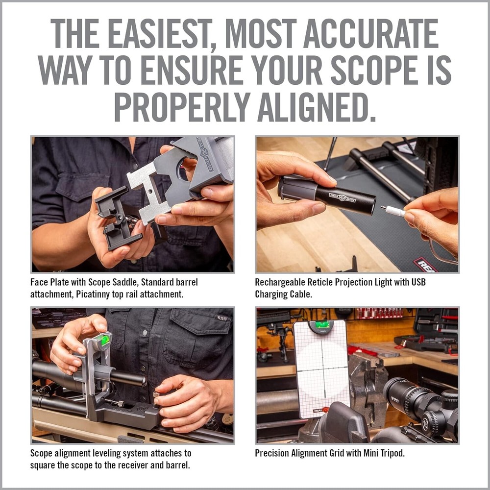 Real Avid Scope Mounting & Bore Sighting Kit | Complete Set for Scope Mounting