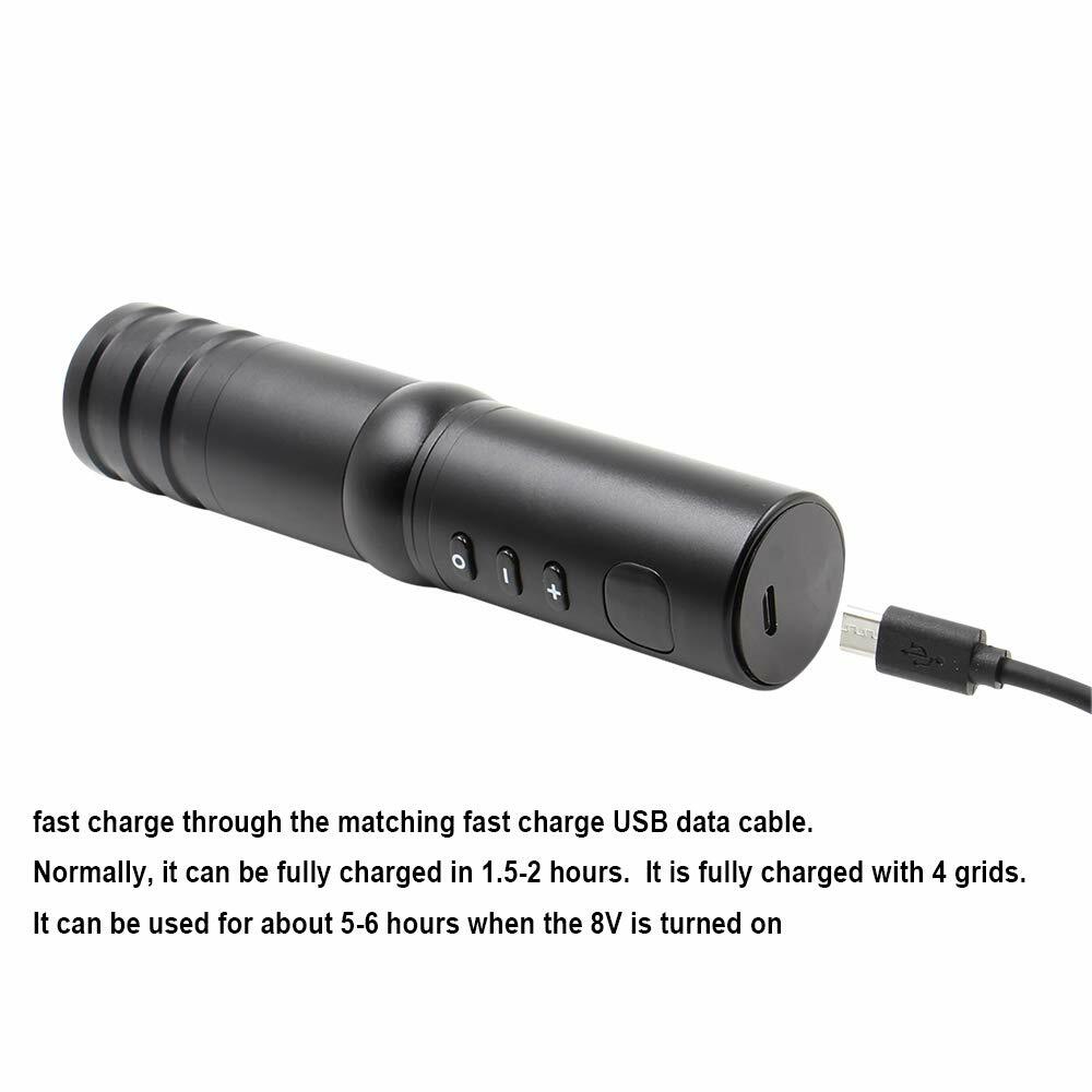 Wireless Tattoo Pen Machine Battery Pack Power Supply Rechargeable & Replaceable