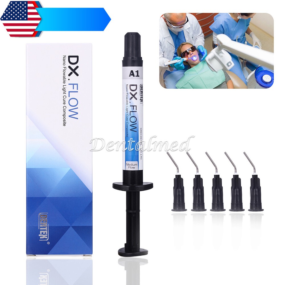 Dentex Dental Flowable Light Cure Composite Resin A1 Medium Flow