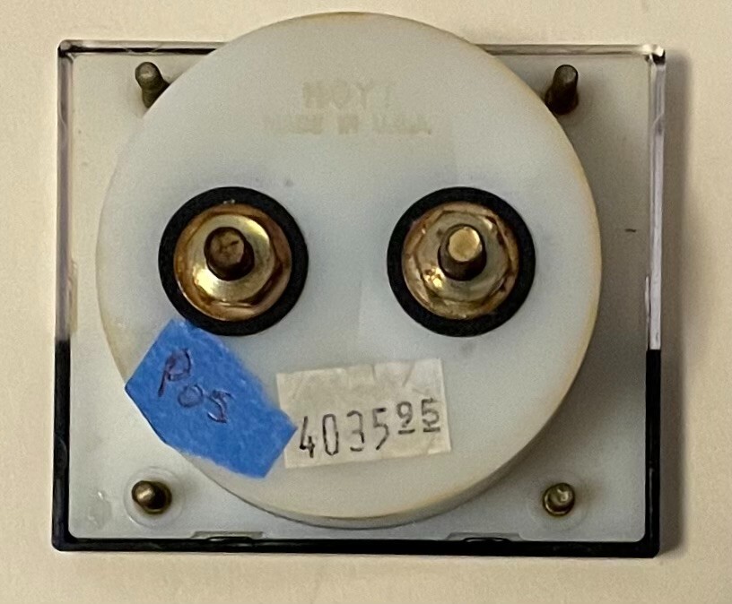 DCV METER, PANEL. HOYT DC Volt METER 2.81" x 2.38" Panel 0 to 70 VDC