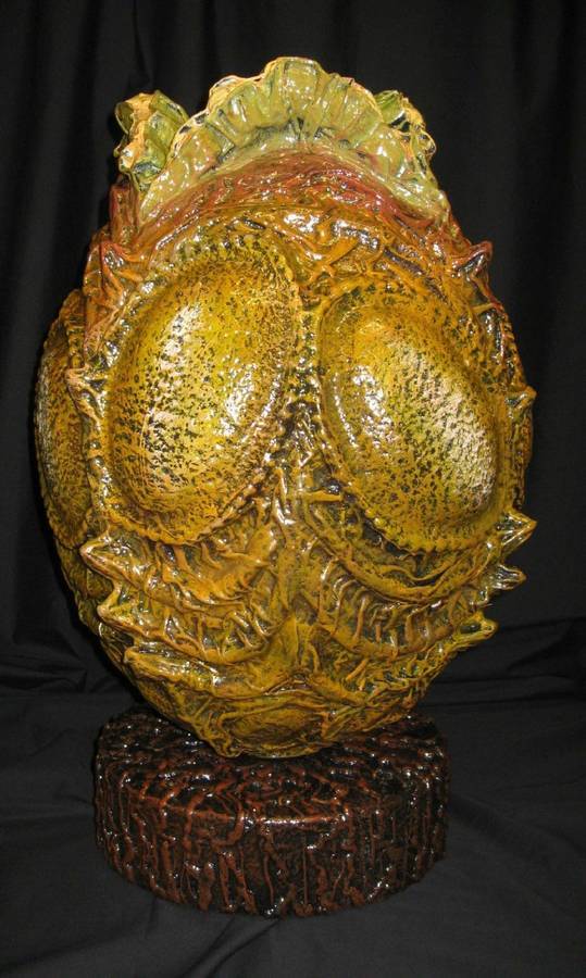 Alien Xenomorph Egg - mixed-media full 3-D sculpture