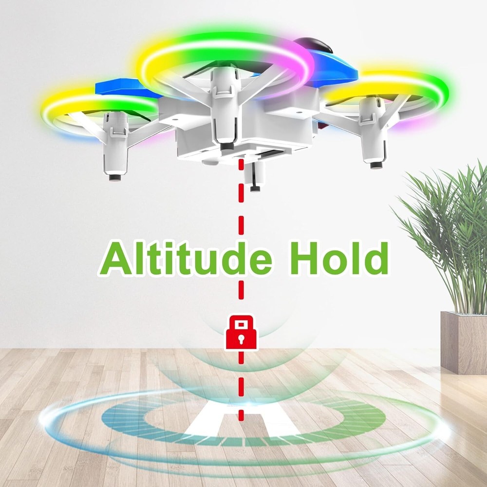 Blue Nano Quadcopter – Mini Drone with 15 Min Flight Time & Headless Mode