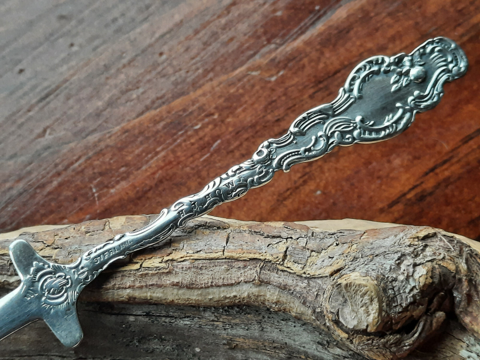 Sterling Silver Durgin Watteau Sword Letter Opener, No monogram