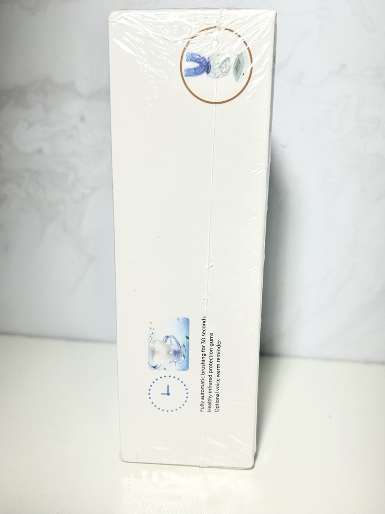 Automatic Ultrasonic Toothbrush 360° U-Shaped Hands Free New Sealed
