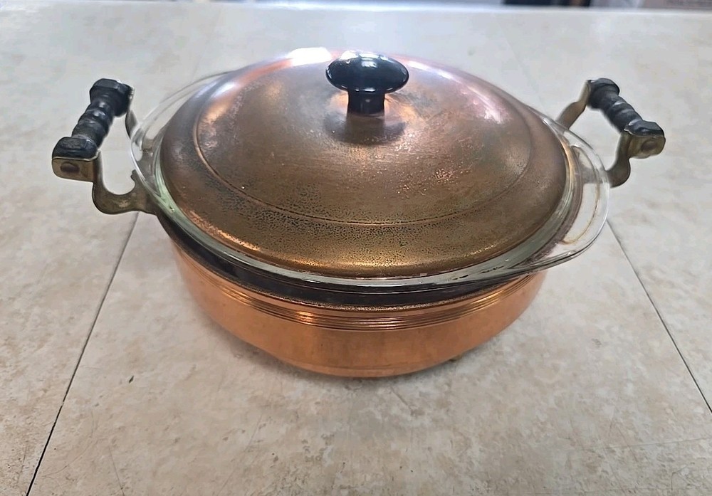 Coppercraft Guild Copper Serving Dish & Stand FREE SHIPPING