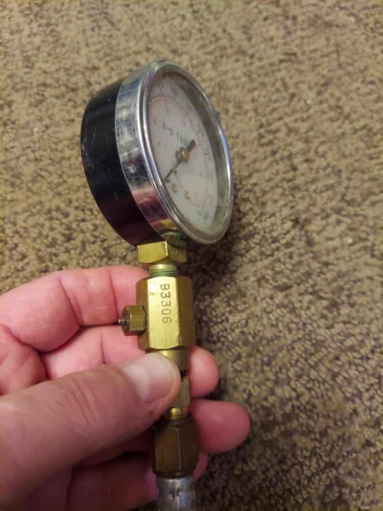 Vintage K-D Tools Compression Tester Gauge w/ Hose