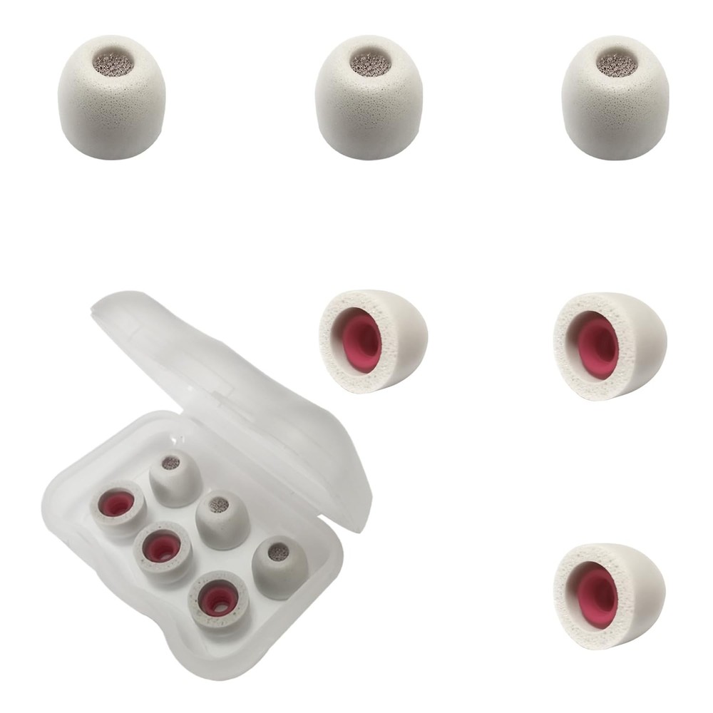 Extra Small Earbud Tips, Memory Foam Tips Small, Gray-Extra