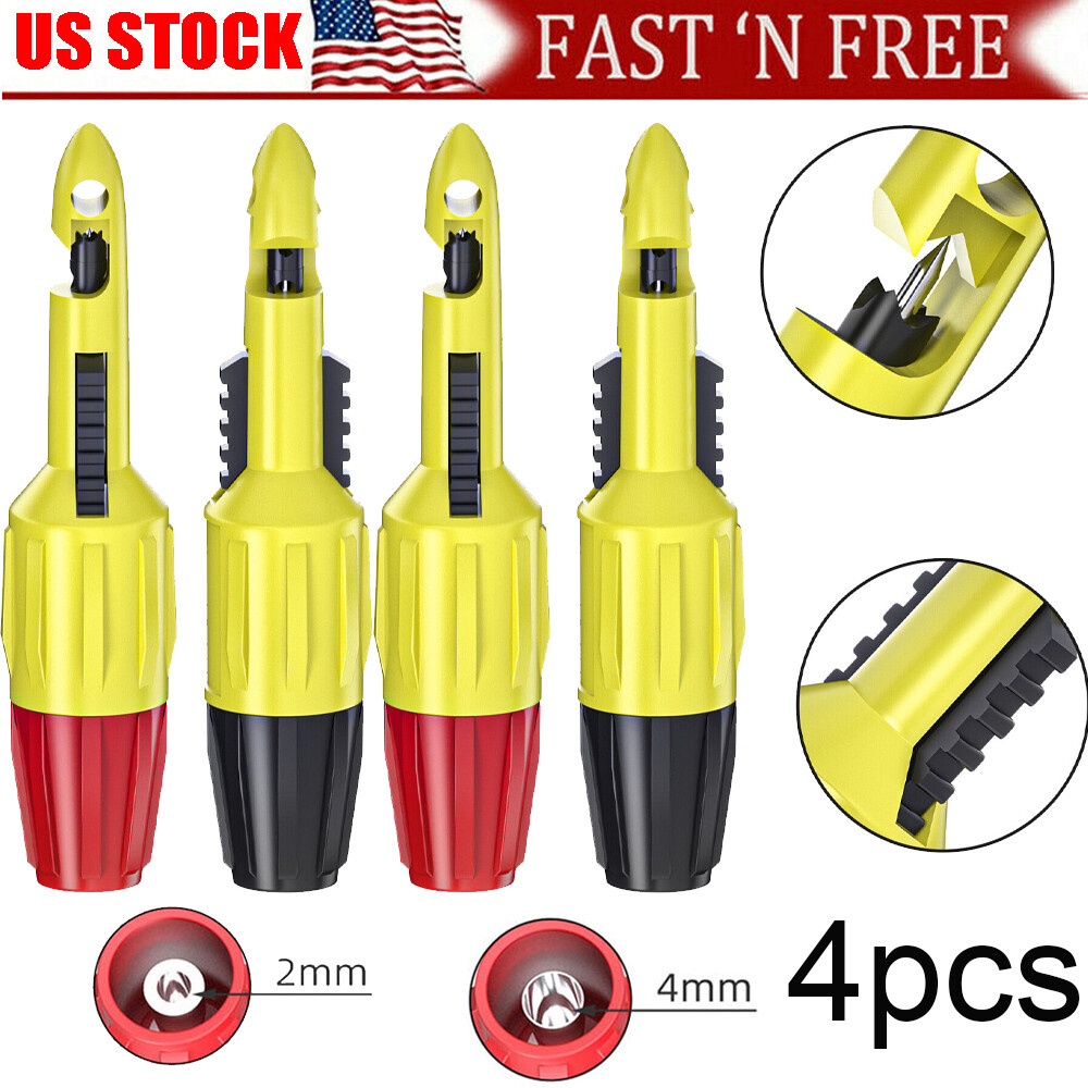 4Pcs Insulation Wire Piercing Puncture Probe Test Hook Clip with 2mm/4mm Socket
