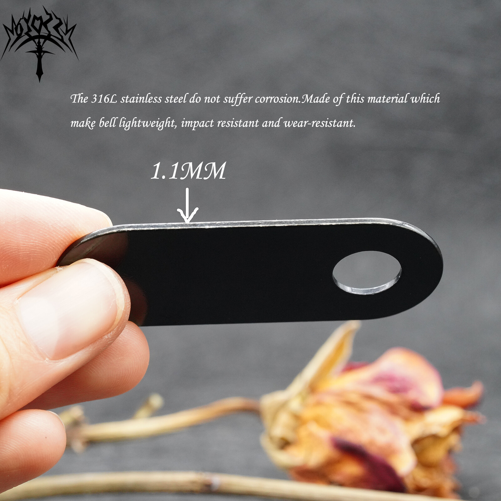 Motorcycle Bike Bell Angel Wing Wheel Never Ride Faster Than Your Angel Can Fly