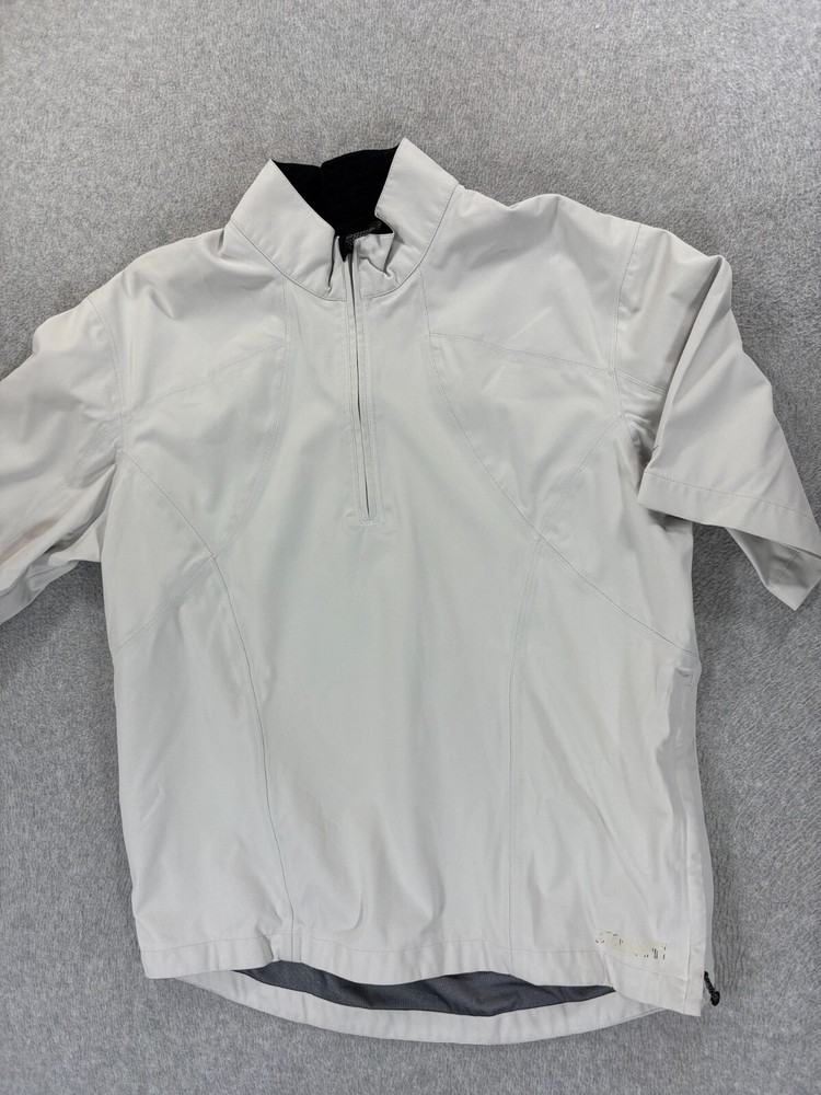 Nike Storm Fit 1/2 Zip Golf Pullover Jacket (Men's Medium) Tan