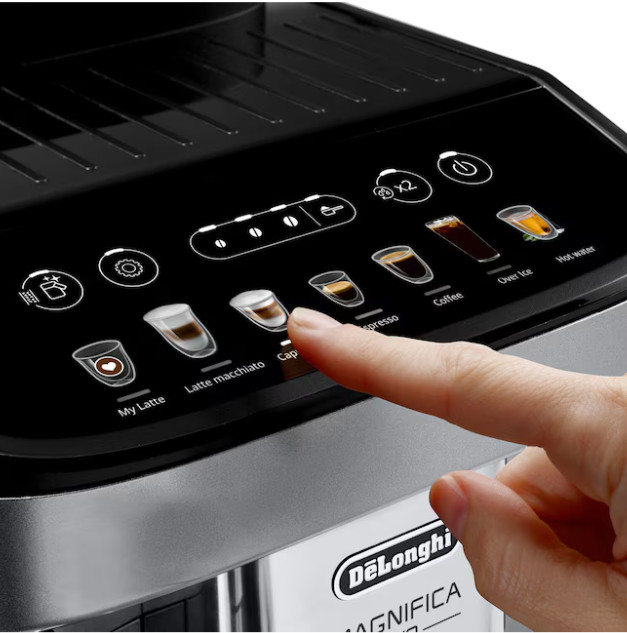 DeLonghi Magnifica Super automatic Stainless steel Programmable Espresso Machine
