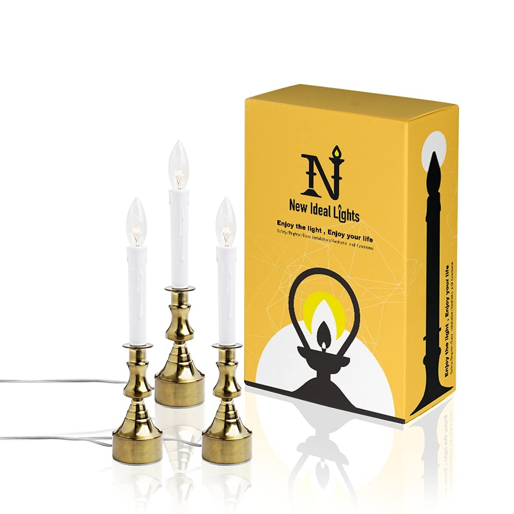 Ideal Lights Dimmable Window Candle Electric with Multi Timer IR Controller,