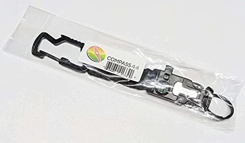 Compass 44 Tactical Keychain 8-in-1 multitool for camping, hiking