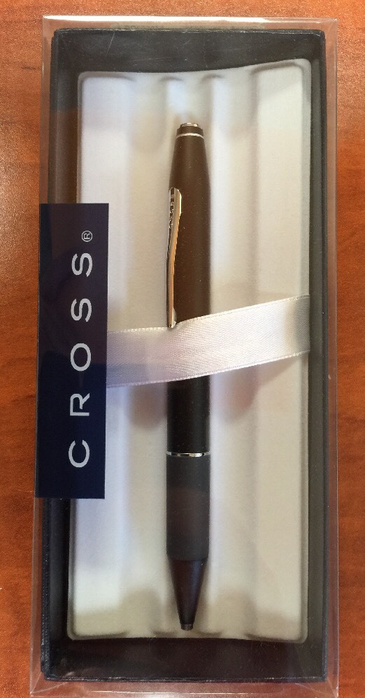Cross Easy Writer Satin Black Ballpoint Pen 100% Genuine