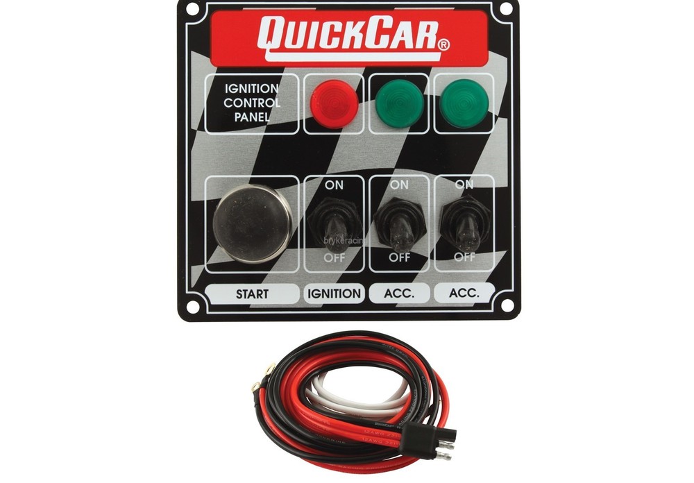 Ignition Control Panel 3 Accessory Switches with Lights INCLUDES WIRING HARNESS