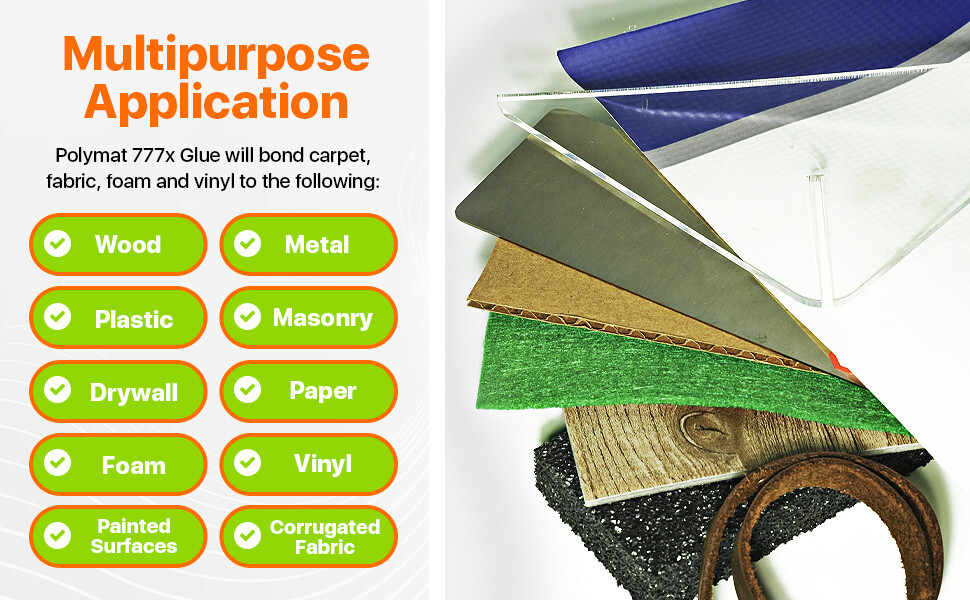 (12) 12oz Glue Cans Polymat 777 Industrial Spray Adhesive for AUTO UPHOLSTERIES