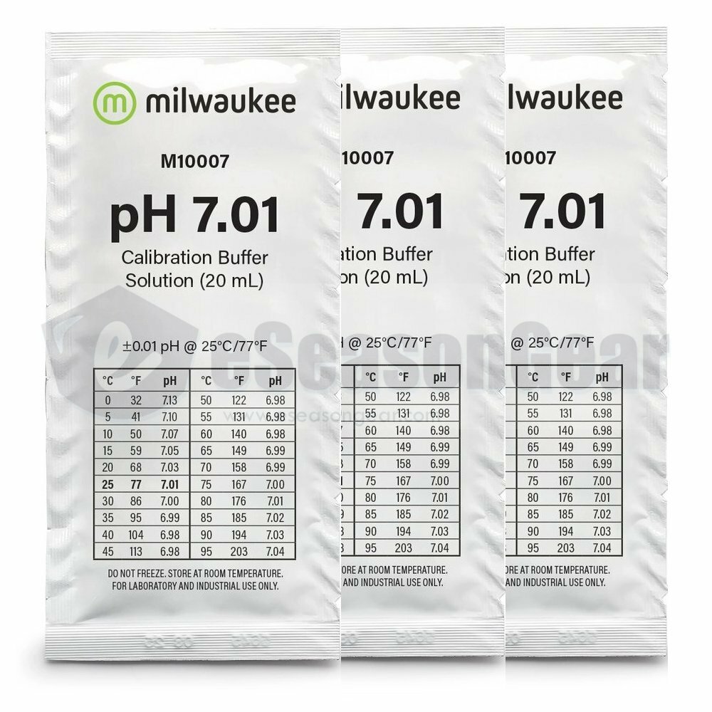 3x 20ml pH 7 Buffer Solution/Fluid - for Digital Meter/Tester Calibration/7.01