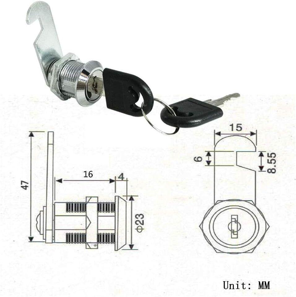 Tool Box Lock Replacement 2 Pack Tool Box Lock Set Cylinder Universal Lock 12/19
