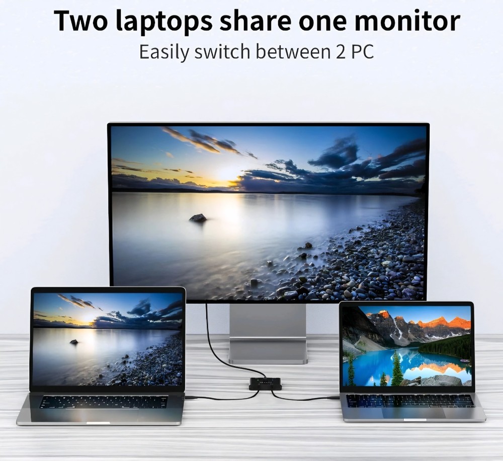 USB C Switch,Bi-Directional USB C Switcher 2 Computers,USB Type C KVM Switch ...