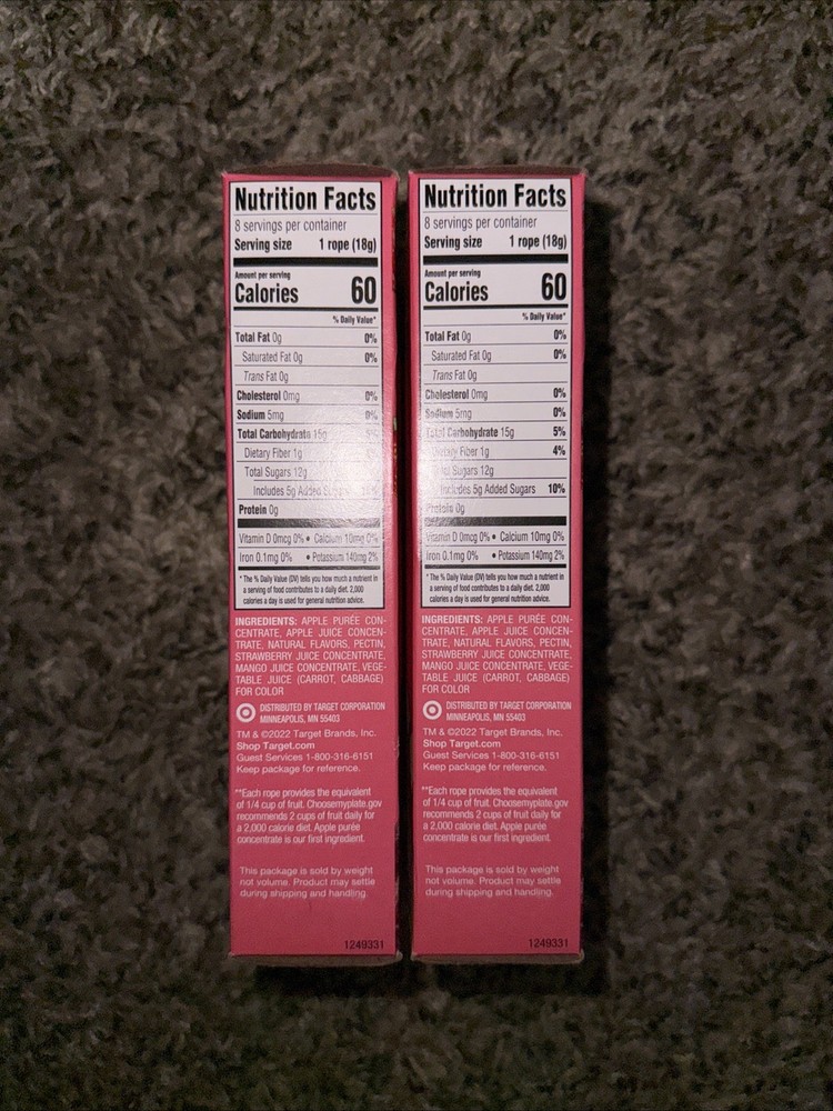 Good & Gather Strawberry Mango Fruit Twists 2 PACK