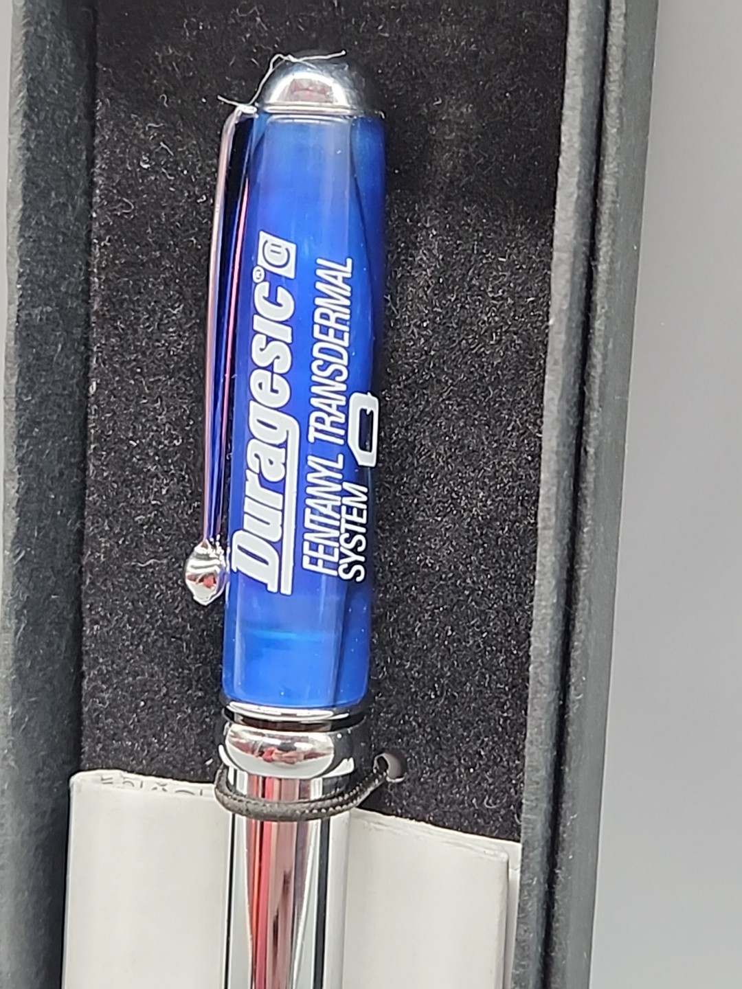 Duragesic Fentanyl Drug Rep Pharmaceutical Pharma Metal Pen Silver Promo Rare