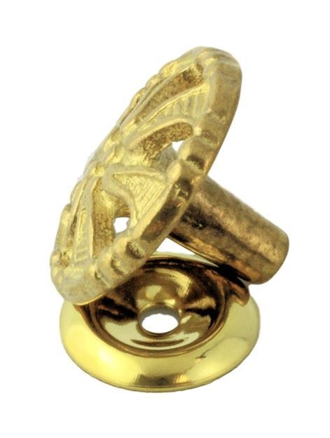 1-1/2" Restorers Classic Solid Brass Knob with Backplate
