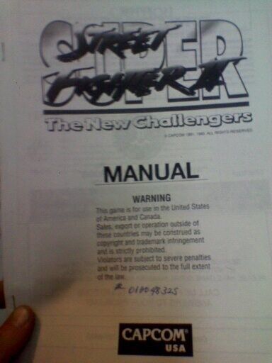 Super streetfighter 2 arcade manual