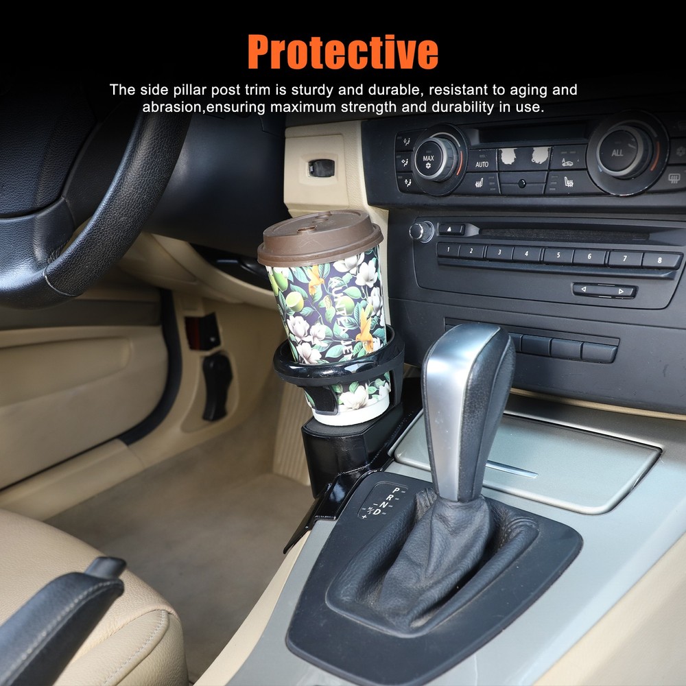 ABS Black Dashboard Left Side Cup Holder For BMW 3 Series E90 E91 E92 2005-2012