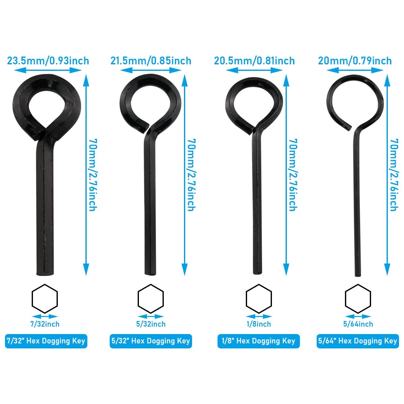 1Set Allen Set Standard Dogging Key Full Allen Door Push Bar Panic Exit Devices